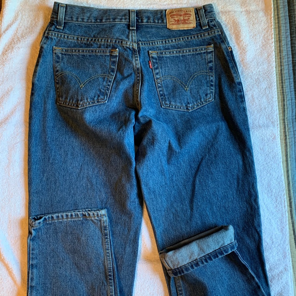 Women’s Levi’s 550, High Waisted 100% cotton, size 12=size 8/10
